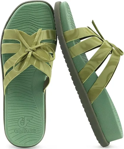 Miniatura 17 de COFACE Sandalias ortopédicas elegantes para mujer, puntera cuadrada, cómodas, gruesas, atléticas, para recuperación, caminar, ligeras, de espuma