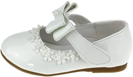 Miniatura 4 de Maxu Kid Girl PU vestido zapato gancho y lazo plano