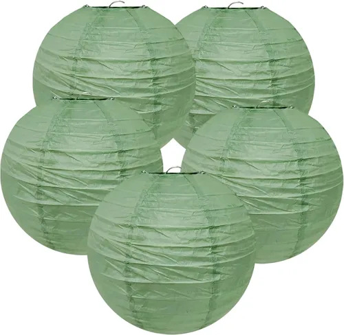Miniatura 13 de Linterna de papel de dragón de nube de 8 pulgadas, lámpara de papel china japonesa (juego de 5, beige)