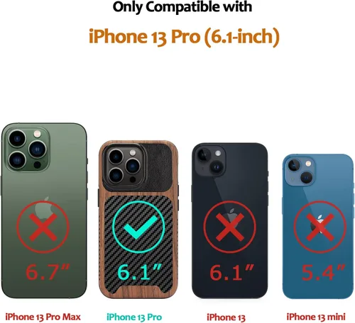Miniatura 7 de Funda magnética ZZDZZ compatible con iPhone 14 Plus [Compatible con Magsafe] Diseño de cuero premium TPU híbrido a prueba de golpes (Negro)