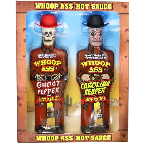Miniatura 2 de Juego de regalo de salsa picante de pimienta fantasma y salsa picante Carolina Reaper de primera calidad, empaquetado en botellas coleccionables
