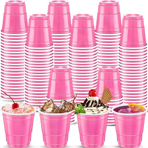 Miniatura 18 de 500 piezas Vasos de Chupito de Plástico Lake Bule de 2 onzas vasos de chupito azules Revelación de Género vasos de chupito desechables para beber