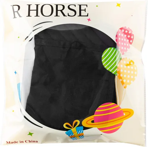 Miniatura 7 de R HORSE Juego de 6 piezas de agarraderas para ollas con bolsillo para cocina, juego de agarraderas para ollas negras de algodón, resistente al Negro