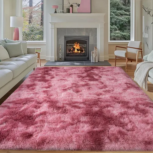 Miniatura 45 de Dssimo - Alfombra superesponjosa para la habitación, alfombra de área moderna, pequeña, suave y acogedora de felpa para niños, niñas y adolescentes