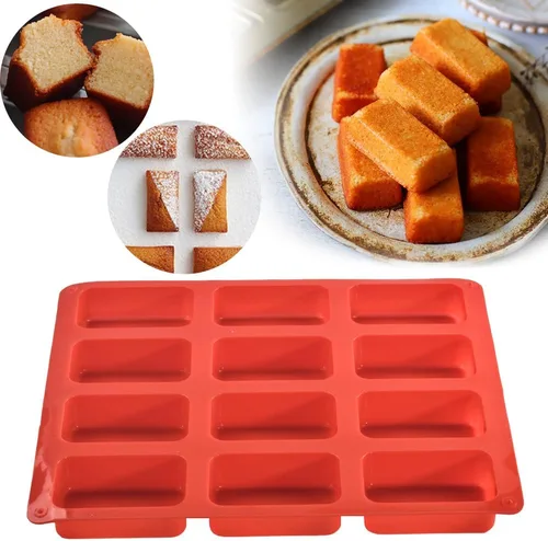 Miniatura 7 de ionEgg Molde de silicona para pan, mini sartén antiadherente, molde de silicona para hornear pan de 12 cavidades, para pastel de pan, pan, pastel