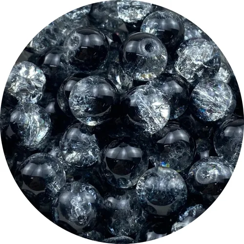Miniatura 17 de 100 cuentas de cristal agrietado redondas de 0.315 pulgadas (0.315 in), cuentas espaciadoras para hacer joyas, collares, pulseras, aretes, Mezcla