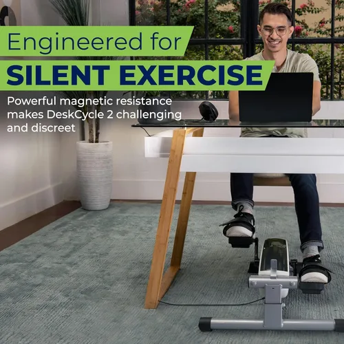 Miniatura 6 de DeskCycle Ejercitador de pedal para bicicleta debajo del escritorio, bicicletas estacionarias para el hogar y la oficina, versiones de altura