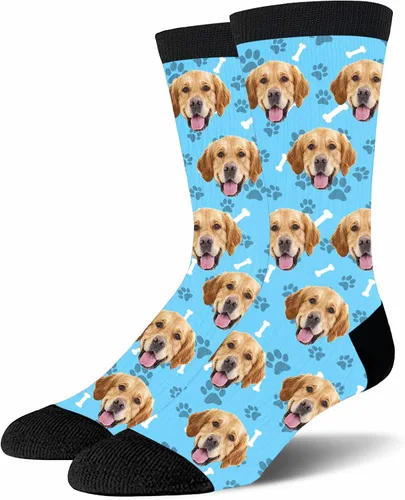 Miniatura 9 de Yofair Calcetines personalizados con foto – Calcetines divertidos personalizados con imagen – Regalos de Navidad personalizados para hombres