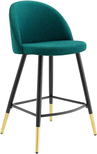 Miniatura 10 de Modway Taburetes de comedor tapizados de tela Cordial en Azure - Juego de 2
