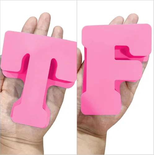Miniatura 5 de MECCANIXITY Molde grande de letras del alfabeto 3D de 4 pulgadas, molde de letras de resina de silicona para arte de resina epoxi, manualidades