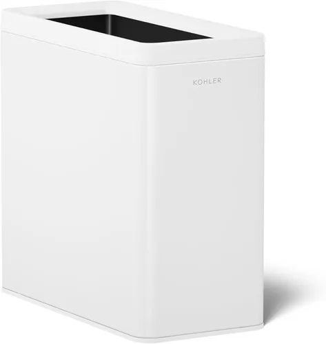Miniatura 16 de KOHLER K-31315-BST - Bote de basura de dos compartimentos con tapa abierta de 22 litros, acero inoxidable negro
