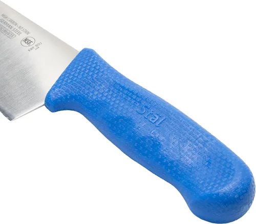 Miniatura 2 de Winco Cuchillo de chef de grado comercial de 8 pulgadas con hoja de acero alemán, azul