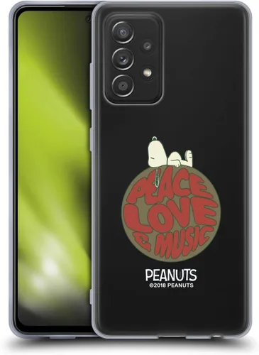 Miniatura 397 de Head Case Designs Funda de gel Woodstock 50th con licencia oficial de Peanuts Snoopy Guitar 1969 [protección de grado militar] compatible