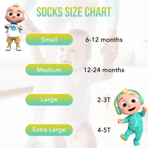 Miniatura 6 de Cocomelon Socks 10 Pack Baby Socks and Toddler Socks 2T-5T Cocomelon socks for Toddler Boys