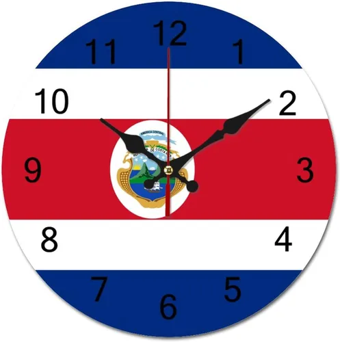 Miniatura 12 de The Flag of Eritrea - Reloj de pared patriótico de 9 pulgadas, funciona con pilas, silencioso, sin tictac, números arábigos, decoración moderna