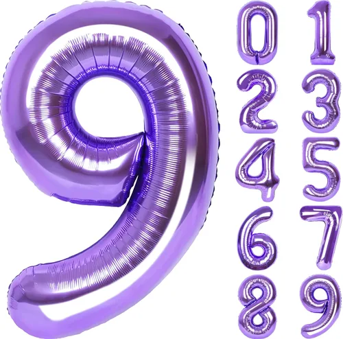 Miniatura 44 de SINBEE Globo dorado del número 10, papel de aluminio Mylar de 40 pulgadas, decoración de fiesta reutilizable para cumpleaños, aniversario, Oro