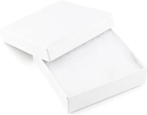 batifine Cajas de regalo de joyería de cartón, paquete de 40 unidades, 3.5 x 3.5 x 1 pulgadas, caja de regalo pequeña con tapas, caja de joyería