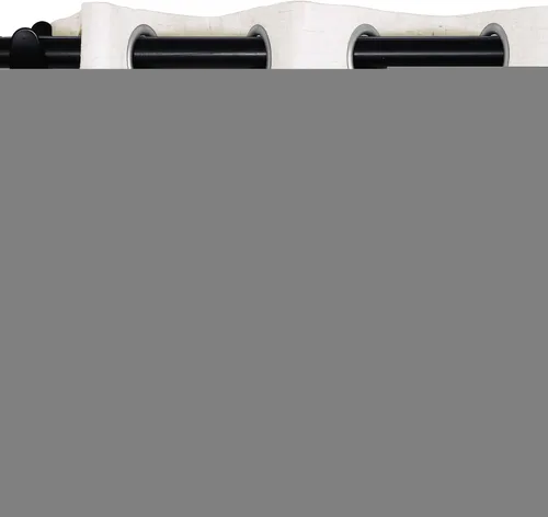 Miniatura 47 de Fcosie Cortinas opacas de lino 100 % opacas de 50 pulgadas de ancho x 63 pulgadas de largo, paneles de cortina con ojales para sala de estar