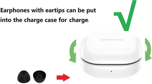 Miniatura 2 de Almohadillas de repuesto para los oídos, tapones para los oídos, geles compatibles con auriculares Samsung Galaxy Buds FE, repuesto de silicona JNSA