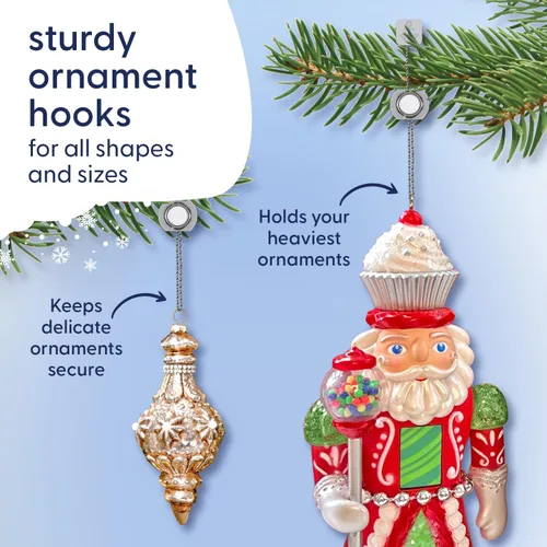 Miniatura 3 de ORNAMENT ANCHOR Ganchos para Adornos para Colgar Decoraciones Navideñas - Ganchos Colgantes Antideslizantes para Navidad - Ganchos Colgantes