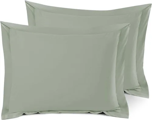 Miniatura 18 de Nestl Juego de 2 fundas tipo sham de almohada suaves - Fundas de almohada de microfibra de doble cepillado - Fundas de almohada de cama premium