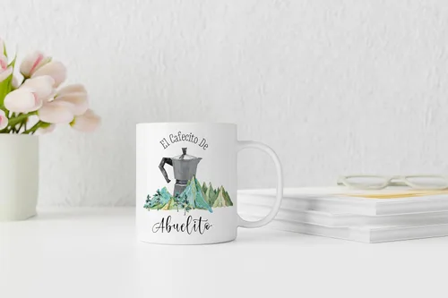 Miniatura 3 de QASHWEY Abuelito - Taza de café para abuelo, regalo de Abuelito, regalo para abuelo, taza de café y té, regalos para AbuelitoSpanish GrandpaPapa, El