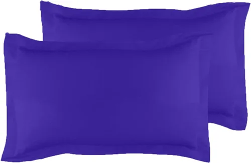 Miniatura 60 de Crown Collection Juego de 2 fundas de almohada estándar de 20 x 26 pulgadas, hipoalergénicas de 600 hilos, 100% algodón egipcio, fundas de almohada