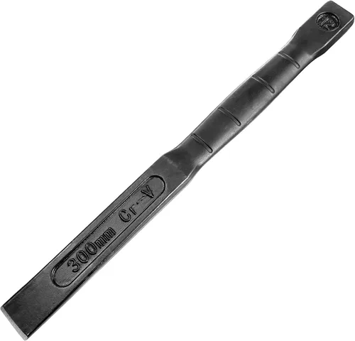 WEDO Cincel frío de 12 ", cincel utilitario plano, grado industrial, longitud 11.811 in, acero CR-V, forjado a presión, tratamiento térmico, pulido
