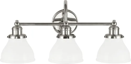 Miniatura 33 de Capital Lighting 621111PN-426 - Lámpara de pared de cristal transparente de mediados de siglo, 1 luz de 100 vatios, 10 pulgadas de alto x 6 pulgadas