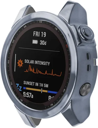 Miniatura 8 de Funda protectora de pantalla compatible con Garmin Fenix 7/Fenix 7 Solar/Fenix 7 Sapphire Solar Smartwatch Accesorios TenCloud Covers Funda
