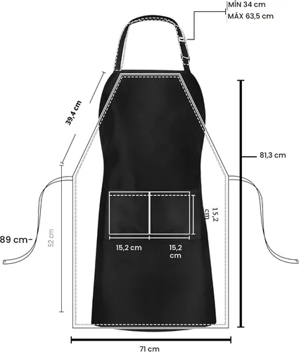 Miniatura 2 de Utopia Kitchen Paquete de 10 delantales ajustables con 2 bolsillos, resistente al agua y al aceite, delantal de chef de cocina para mujeres