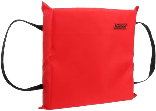Seachoice Cojín de flotación de espuma marina de emergencia, cuadrado, 15 pulgadas x 15 pulgadas, rojo