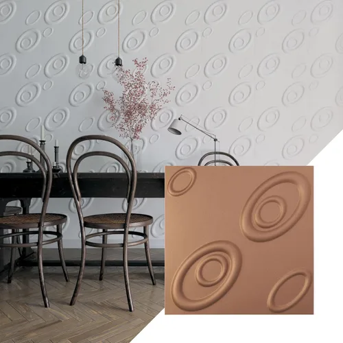Miniatura 5 de Ekena Millwork WP20X20MAWH 19 5/8 pulgadas de ancho x 19 5/8 pulgadas de alto Maria EnduraWall Decorativo 3D Panel de pared cubre 2.67 pies cuadrados