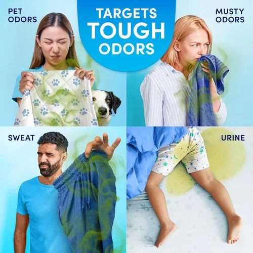 Miniatura 5 de Downy Rinse - Removedor de olores de lavandería, aroma de algodón fresco, suavizante de tela y enjuague para eliminar olores de lavandería, combate