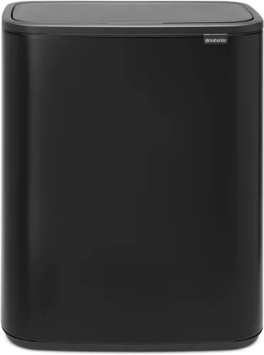 Miniatura 14 de Brabantia Bo Cubo de basura - 1 cubo interior de 9.5 galones (acero mate FPP) cubo de basura para residuos/reciclaje, compartimento extraíble +