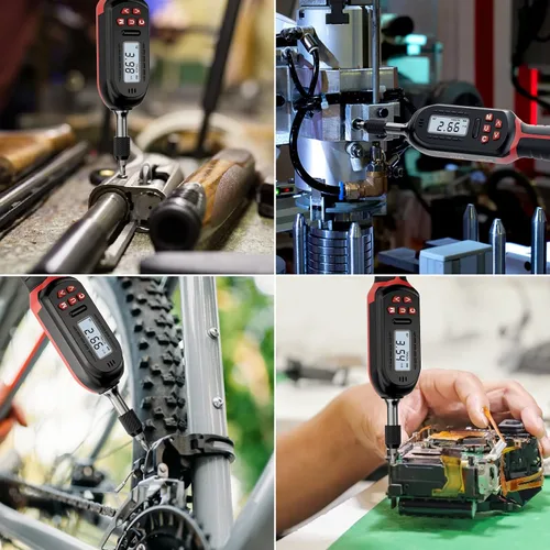 Miniatura 7 de VANPO Destornillador de torsión digital 2.66-53.1 in-lbs/0.3-6 Nm, juego de llave dinamométrica ajustable con indicador de notificación