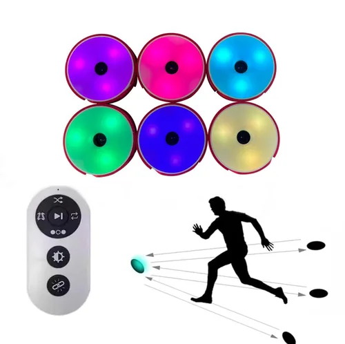 Kit de entrenamiento de luces de agilidad deportiva, luces de entrenamiento de respuesta rápida, luces de reacción deportiva, velocidad de luces de