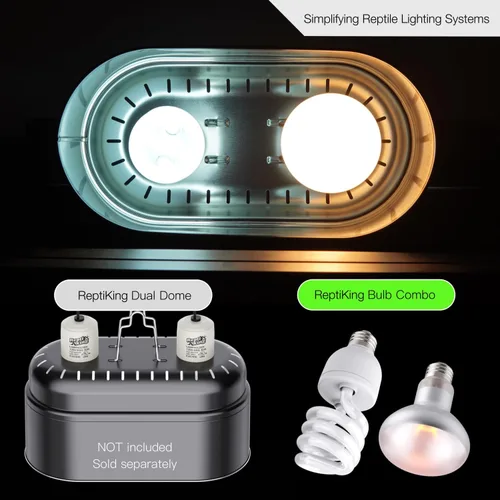 Miniatura 5 de Combo de bombilla de punto de sol de reptil de 100 W y bombilla UVA UVB de 10.0 24 W – Paquete doble de bombillas de lámpara de calor para reptiles