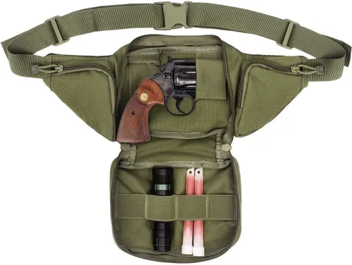Miniatura 2 de LIVANS Cangurera de transporte oculto, bolsa táctica para pistola de transporte para hombre, funda de ocultación para armas de 1911 y G 17, 19, 20