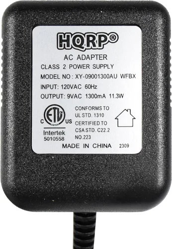 Miniatura 3 de HQRP Adaptador de CA compatible con Digitech PS0913B RP200A RP250 RP255 RP350 RP300A RP355 RPx400 RP1000 RP100A RP150 RP155 VL4 BP200 BP355 Cable