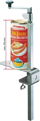 Miniatura 7 de westmark 19802260 Abrelatas, comercial, acero inoxidable