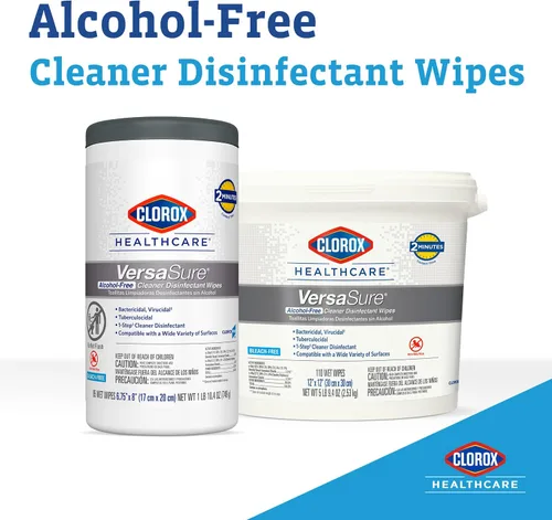 Miniatura 2 de CLOROX Healthcare VersaSure - Toallitas desinfectantes limpiadoras, 6.75 x 8 pulgadas, recipiente de 85 unidades, paquete de 6
