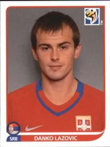 2010 Panini FIFA World Cup Stickers #314 Danko Lazovic Serbia Official Soccer Album Sticker (2 inch X 1.5 Inch) in Raw Condition (NM or Better)