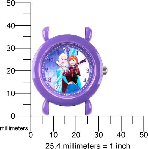 Miniatura 5 de Disney Frozen - Reloj analógico de cuarzo para niños, Morado