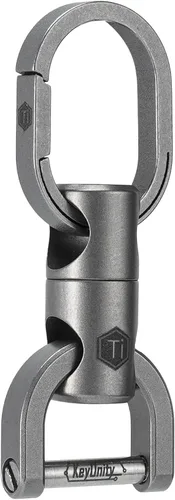Miniatura 9 de KeyUnity Titanium Swivel Key Ring Keychain Connector