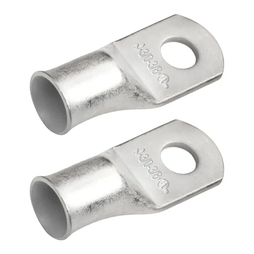 Miniatura 252 de SELTERM 5 piezas terminales de cable de cobre estañado 1/0 AWG perno de 1/2", extremos de cable de batería, terminales de anillo, conectores