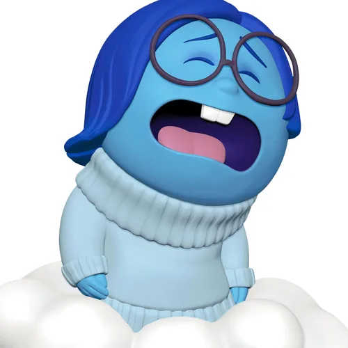 Miniatura 5 de Adorno de Navidad colgante Hallmark Keepsake 2025, Disney/Pixar Inside Out 10º aniversario Tristeza, Regalos para fans de Disney