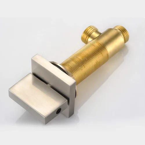 Miniatura 6 de sumerain Grifo de bañera romano de níquel cepillado Grifo de bañera de tres agujeros de montaje generalizado con boquilla de cascada de alto flujo