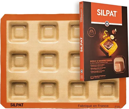 Miniatura 13 de Silpat Los moldes originales de Holiday Treats para hornear, 11 5/8 pulgadas x 15 3/4 pulgadas Caramelo y Naranja