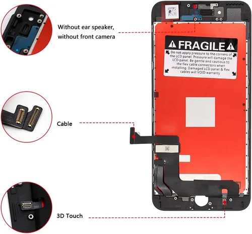 Miniatura 5 de iPhone 8 Plus de repuesto de pantalla negra para iPhone 8 Plus, pantalla LCD y pantalla táctil digitalizador, conjunto completo con kit